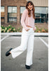 Bright White Women's Stretchy Pull On Jeans High Waisted Denim Pants
