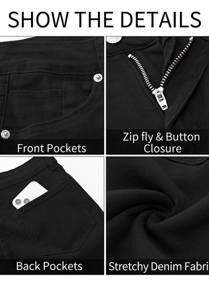 LookbookStore Skinny Jeans for Women Trendy High Waist Slim Fit Comfort Jeggings Jeans Stretchy Denim Pants Work Casual