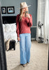 Lakeside Blue Women's Stretchy Pull On Jeans High Waisted Denim Pants