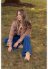 Darkness Blue Women's Stretchy Pull On Jeans High Waisted Denim Pants