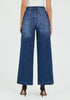 Darkness Blue Women's Stretchy Pull On Jeans High Waisted Denim Pants