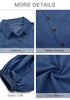 Cobalt Night Blue 2023 Denim Shirt Women Button Down Chambray Oversized Puff Sleeve Blouses Distressed Western Jean Tops