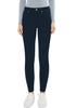 Navy Blue Women's Classic Skinny High Waist Stretch Pants Trouser