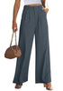 Folkstone Gray Women's High Waisted Wide Leg Business Work Pants
