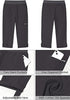 Dark Gray Women Waist High Waist Slight Stretch Capri Elastic Wais