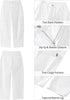 Cream White Women's Jeans Denim Relaxed Straight Ankle Length Barrel Cargo Pant