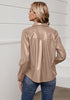 Neutral Women's Faux Leather Street Style Long Sleeves Vegan Moto Biker Coat