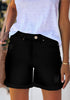 LookbookStore Jean Shorts Womens Stretchy High Waisted Ripped Denim Shorts with Pockets Trendy Distressed Cut Off Shorts