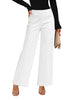 Bright White Women's Stretchy Pull On Jeans High Waisted Denim Pants 90s