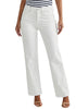 Off White Women's Straight Leg Pull On Denim Pant High Waisted Stretch