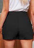 Washed Black Women's High Waist Cargo Pocket Skirt Y2K Short