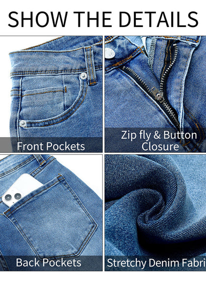 LookbookStore Skinny Jeans for Women Trendy High Waist Slim Fit Comfort Jeggings Jeans Stretchy Denim Pants Work Casual