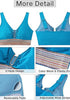 Hawaiian Ocean Women's Scoop Neck Padded Tankini Crop Swimwear Bikini Tops