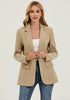 Candied Ginger Women's Classic Twill Loose Fit Business Casual Blazer