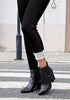 Women's High Waisted Black Skinny Fleece Lined Denim Jeans