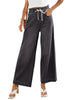 Black Women's High Waisted Straight Leg Wide Leg Y2K Jeans Pants