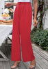 True Red Women's High Waisted Wide Leg Business Work Pants