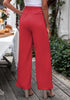True Red Women's High Waisted Wide Leg Business Work Pants