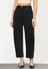 True Black Women's Jeans Denim Relaxed Straight Ankle Length Barrel Cargo Pant