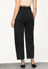 True Black Women's Jeans Denim Relaxed Straight Ankle Length Barrel Cargo Pant