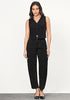 True Black Women's Jeans Denim Relaxed Straight Ankle Length Barrel Cargo Pant