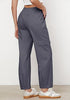 Dark Grey Women's Relaxed Fit Drawstring Regular Full Length Hiking Casual Baggy Pant