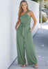 Sage Comfy Sleeveless Belted Jumpsuits & Long Rompers for Women