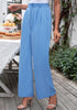 Tranquil Blue Women's High Waisted Wide Leg Business Work Pants