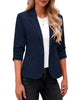 LookbookStore Blazers for Women Suit Jackets Dressy 3/4 Sleeve Blazer Business Casual Outfits for Work