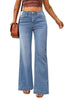 Cool Classic Womens Flare Jeans High Waisted Wide Leg Baggy Jean for Women Stretch Denim Pants