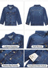 Lapis Storm Women's Brief Vintage Distressed Stretchy Puff Sleeve Denim Jackets