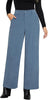 Windward Blue Women's Casual High Waist Pocket Polyester Relaxed Fit Wide Leg Pants