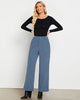 Windward Blue Women's Casual High Waist Pocket Polyester Relaxed Fit Wide Leg Pants