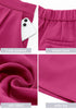 Hot Pink Women's High Waisted Pleated Dress Shorts for Business and Casual Outfits