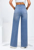 Cool Blue Women's High Waisted Denim Jeans Wide Leg Baggy Denim Pants