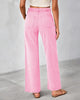 Gossamer Pink Women's Straight Leg Pull On Denim Pant High Waisted Stretch