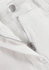 Cream White Women's High Waisted Jeans Wide Leg Jeans Stylish Commuter Jeans Comfortable Jeans