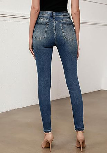 LookbookStore Skinny Jeans for Women Trendy High Waist Slim Fit Comfort Jeggings Jeans Stretchy Denim Pants Work Casual