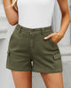 2023 Cargo Shorts for Women High Waisted Casual Summer Stretchy Chino Shorts Short Cargos Colored Jeans