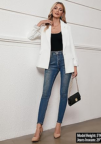 LookbookStore Skinny Jeans for Women Trendy High Waist Slim Fit Comfort Jeggings Jeans Stretchy Denim Pants Work Casual