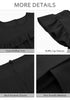 Black Sleeveless Blouses for Women Dressy Casual Ruffles Cap Sleeves Flowy Tank Tops Work Office