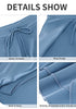 Blue Gray Women's Swim Pants Drawstring Tulip Beach Bottoms Swimwear