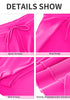 Hot Pink Women's Swim Pants Drawstring Tulip Beach Bottoms Swimwear