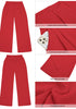 True Red Women's High Waisted Wide Leg Business Work Pants