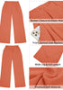 Coral Women's High Waisted Wide Leg Business Work Pants