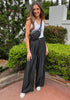 Soft Black High waisted Lightweight Y2K Wide Leg Pants Summer Beach Flowy Trousers