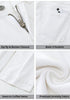 Off White Women's High Waisted Wide Leg Denim Jeans Cuffed Hem Baggy Pockets Capri Pants