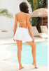 Women's High Waisted Swim Bottoms Side Split Bathing Suit Swim Skirts Bikini Bottoms Skirts