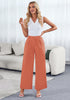 Coral Women's High Waisted Wide Leg Business Work Pants