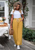 Mineral Yellow Women's High Waisted Straight Leg Wide Leg Y2K Jeans Pants